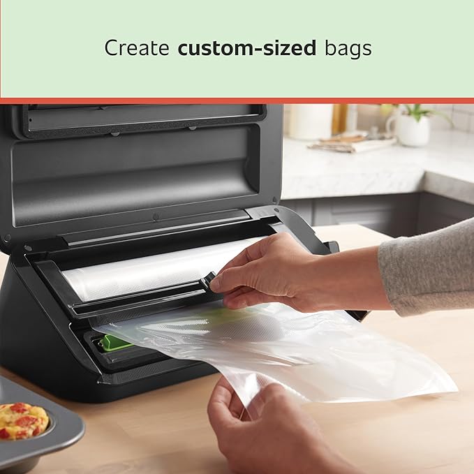 FoodSaver Custom Fit Vacuum Sealer Bags, Airtight Food Storage and Sous Vide Rolls, BPA-Free, 11 x 16' (Pack of 3) (Pack of 6)