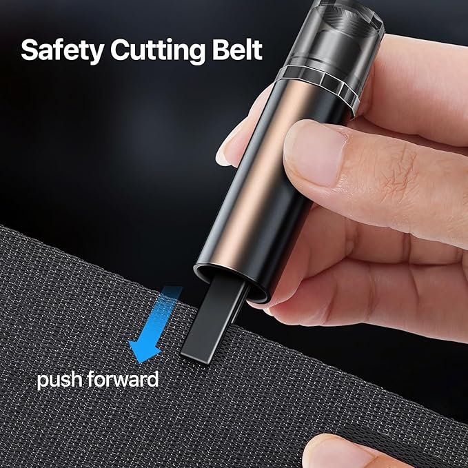 Safe Hammer Car Window Breaker, 2 in 1 Car Window Breaker and Seat Belt Cutter, Multifunctional Auto Glass Breaker, Car Hammer Seatbelt Cutter Emergency Escape Tool(4 Pack)