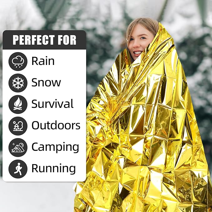 150 Pcs Winter Emergency Warm Set Includes Thermal Blankets Touchscreen Gloves Thick Socks Bulk Homeless Care Kit for Cold Weather Outdoor Survival Supplies Outdoor Aid (10 Colors)