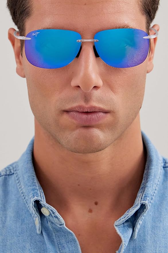 Maui Jim Polarized Men's and Women's Hikina Rimless Sunglasses