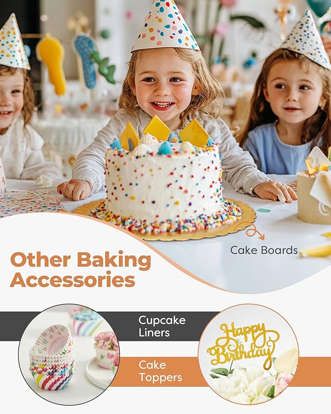 Kootek 700pcs Cake Decorating Kit, Baking Supplies with Springform Pans, Cake Turntable for Decorating, Piping Tips Set, Pastry Bags, and More Baking Tools