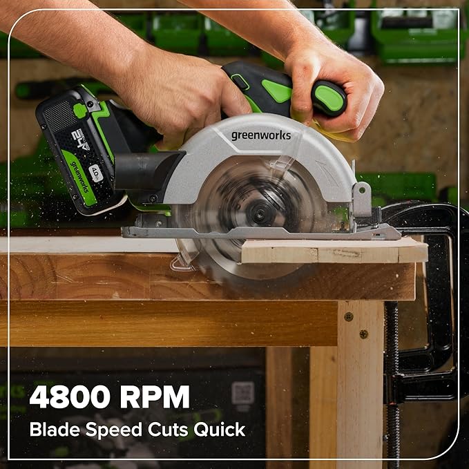 Greenworks 24V Cordless Brushless 8PCs Combo, Drill+Impact Driver+Circular Saw+Recip Saw+Jig Saw+Sander+Flashlight+Oscillating Tool (2) 2.0Ah+4.0Ah Batteries (24,000mAh Power Bank) 65W USB-C Charger