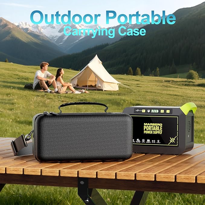 ProCase Hard Travel Case for Anker SOLIX C200 DC/MARBERO 88Wh Power Bank Station, Outdoor Carrying Storage Bag for 192Wh 60,000mAh Portable Power Station 200W Solar Generator with Adjustable Strap
