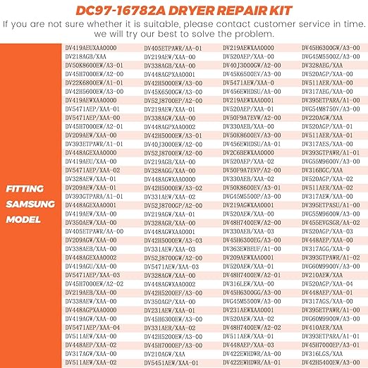2025 Upgraded Dryer Repair Kit by Beaquicy Replacement for Samsung Dryer Includes DC97-16782A Samsung Dryer Roller, 6602-001655/5ph2337 Dryer Belt, DC93-00634A Idler Pulley and DC61-01215B Spring
