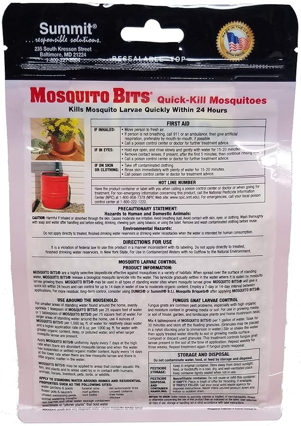 Summit 116-12 Quick Kill Mosquito Bits, 8-Ounce