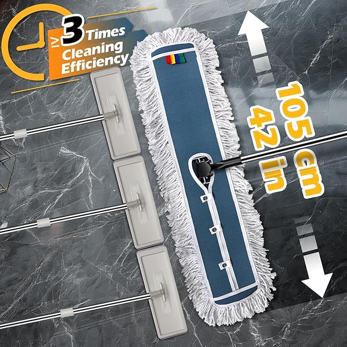 MASTERTOP 93cm Microfibre Mop Heads Replacement for Industrial Mop, Cleaning Heads for Hardwood, Tile, Laminate, Garage, School, Mall, Suit for B0CQ7MQJ65 B0DPM7JNBL B0FBF93RXT