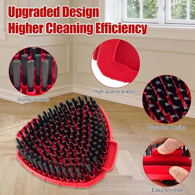 Spin Mop Handle Replacement for OCedar,Mop Handle for OCedar,4-Section 30-58" Mop Handles for O Cedar, 2 Pack Mop Scrubber and Mop Base for Ocedar EasyWring 1 Tank,Use for Hard Floor Cleaning