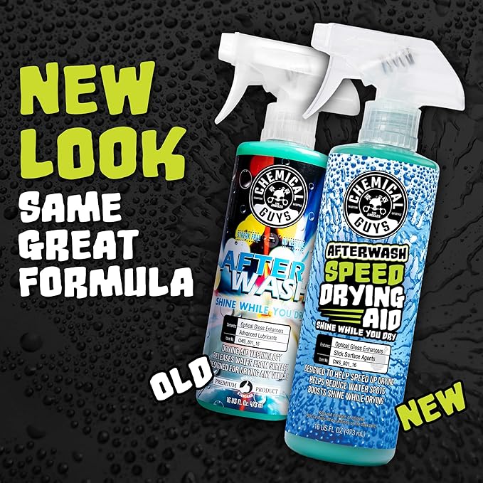 Chemical Guys After Wash Sprayable Gloss Boosting Car Wash Drying Aid - 16 oz Car Detailing Spray Helps Reduce Water Spots, Adds Shine, and Speeds Drying for Trucks, and Motorcycles
