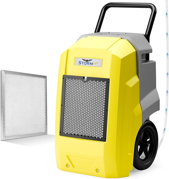 ALORAIR Storm Pro Commercial Dehumidifier 180 PPD, LGR Portable Dehumidifier with Pump, cETL Listed, 8 Years Warranty, LCD Display, for Clean-Up, Flood, Moisture