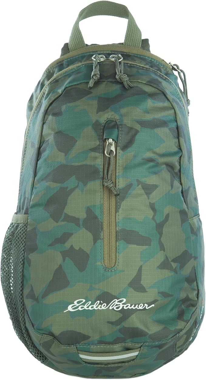 Eddie Bauer Stowaway Packable Sling Bag | Foldable | Travel | Outdoor | Lightweight | Compact | Everyday Carry | Ripstop Nylon | 10L - Sprig Green