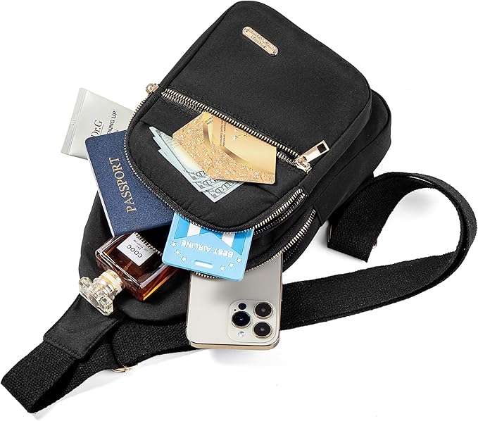 Small Crossbody Sling Backpack Sling Bag for Women, Chest Bag Daypack Fanny Pack Cross Body Bag for Hiking Traveling Outdoors