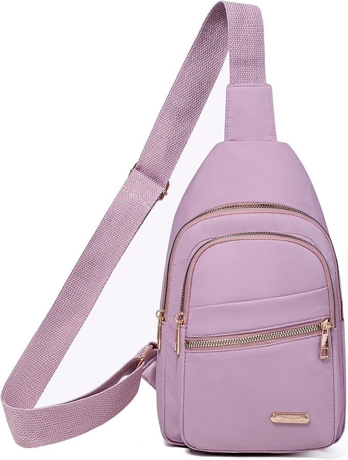 Crossbody Sling Backpack Sling Bag for Women, Small Chest Bag Daypack Fanny Pack Cross Body Bag for Hiking Traveling Outdoors