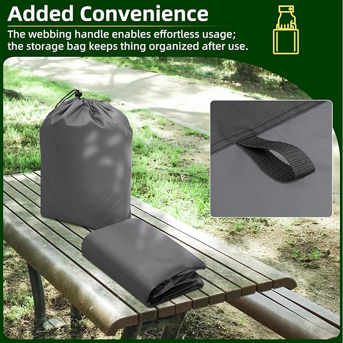 Premium Riding Lawn Mower Cover, Elechomes Heavy Duty 600D Polyester Oxford UV Protection Waterproof Windproof Universal Fits Decks Up to 60" Lawn Mower Dust Covers with Storage Bag 82.5x46x55 Inch