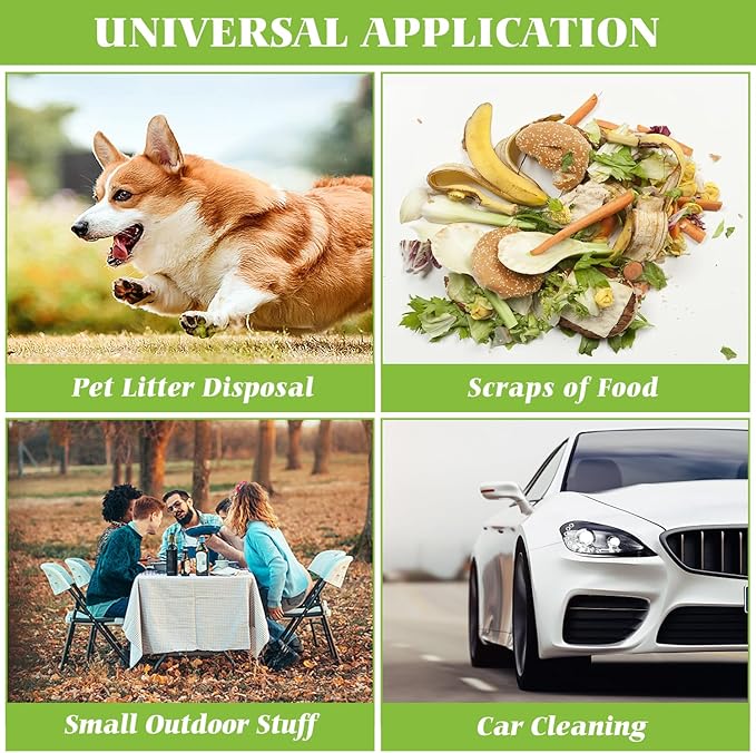 1 Gallon 330 Counts Strong Trash Bags Garbage Bags by Teivio, Bathroom Trash Can Bin Liners, Small Plastic Bags for home office kitchen, Clear