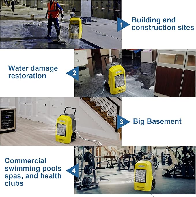 AlorAir 180 Pints Commercial Dehumidifier with Pump Drain Hose, Smart Wi-Fi Dehumidifier for Large Basement, Industrial or Commercial Space, Smart Wi-Fi, 5 Years Limited Warranty