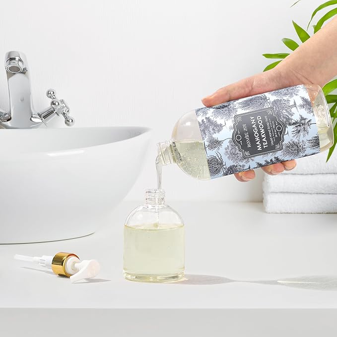 ROMIIE ZOI Liquid Hand Soap Refill, Teakwood, Gentle & Moisturizing Formula, 750 ML/ 26 FL OZ