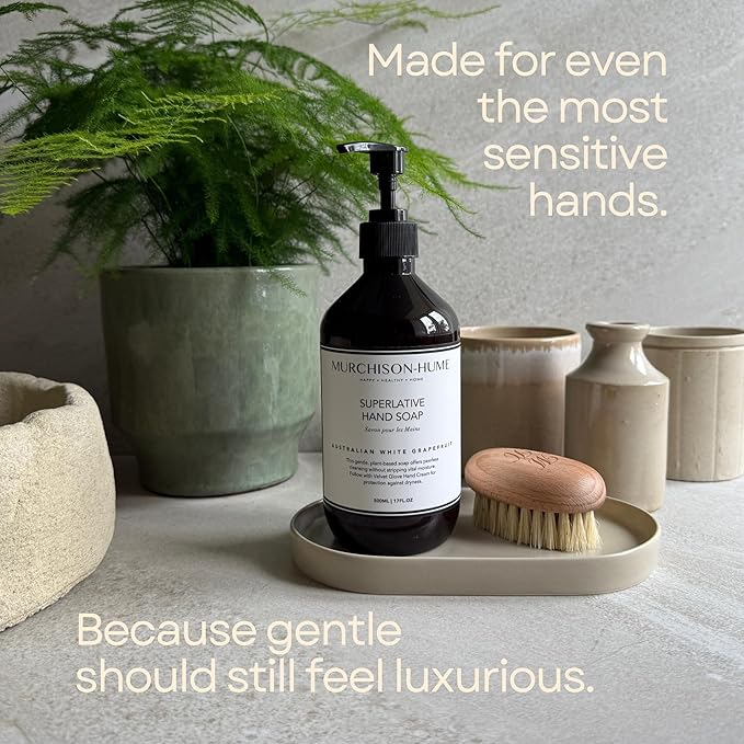 Murchison-Hume Luxury Vegan Hand Soap with Pump Dispenser, Moisturizing Hand Wash, SLS, Paraben & Cruelty-Free, 17oz (Australian White Grapefruit)