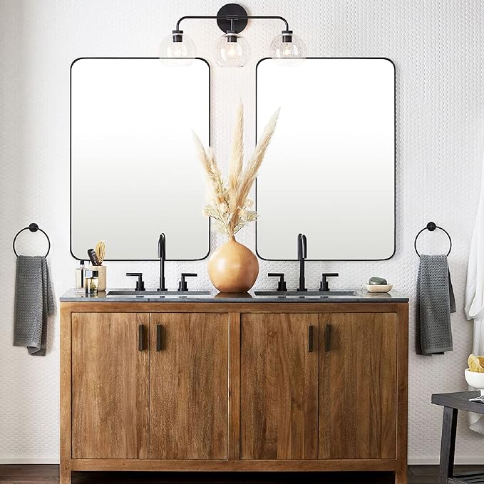 GRACTO 20X30'' Oil Rubbed Bronze Bathroom Rectangle Mirror