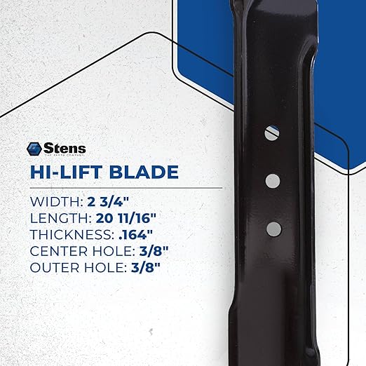 Stens New Lawnmower Blade 335-356 Replacement for: Snapper Most Commercial 21' mowers; LT11000; Requires 2 for 41' Deck 1-7002, 1-9645, 1-9702, 1-9710, 2-6691, 7019795
