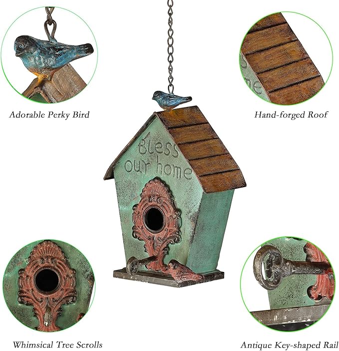 Bird Houses for Outside Hanging Metal Birdhouses for Outdoor
