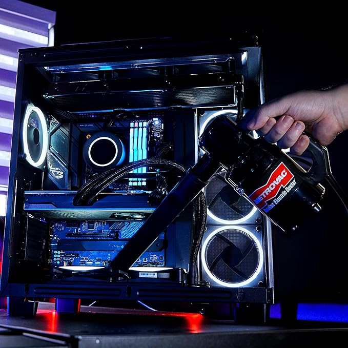 MetroVac DataVac ED-500-ESD Electric Air Duster | Antistatic Computer Air Blower for PC Cleaning with Accessories