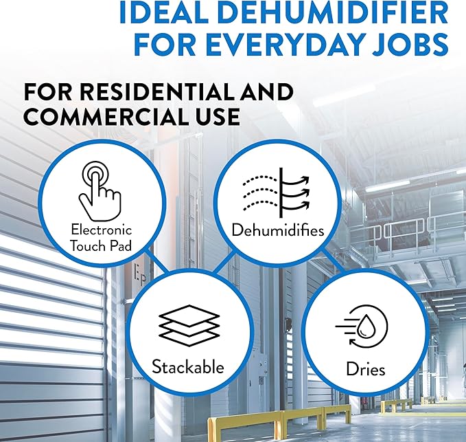 Dri-Eaz LGR 6000Li Commercial Dehumidifier with Pump, Portable Industrial Dehumidifier (F600)