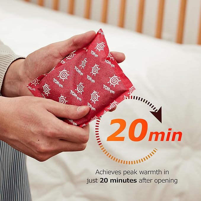 Body & Hand Warmer, Long Lasting Heat, Non-Adhesive, Air-Activated Warmers for Outdoor Sports, Camping, Winter Commutes - Made in Korea