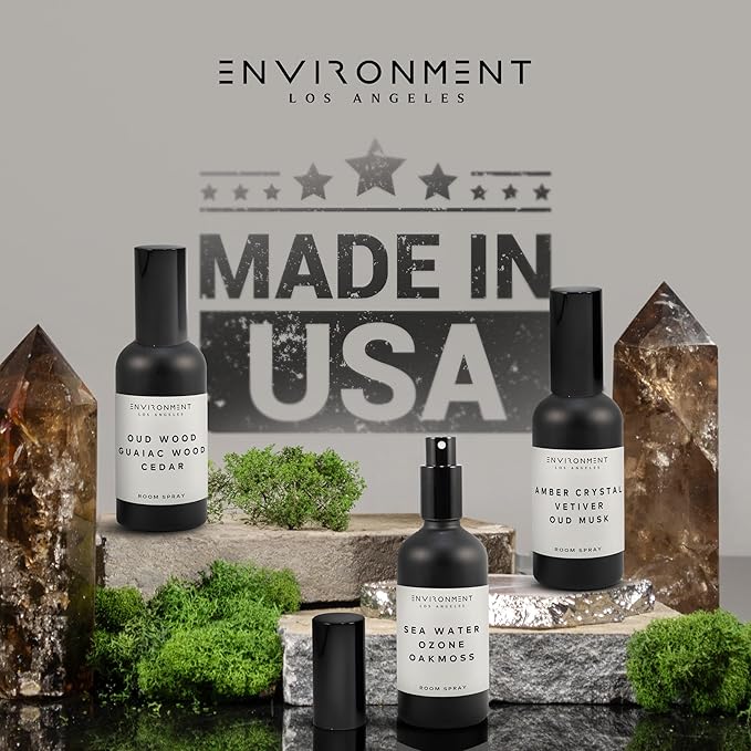 ENVIRONMENT Inspired by Designer TF Oud Wood Room Spray, 100ml Air Freshener (Oud Wood | Guaiac Wood | Cedar) Home Fragrance Accessories, Room Perfume, Room Deodorizer, Vegan & Cruelty-Free