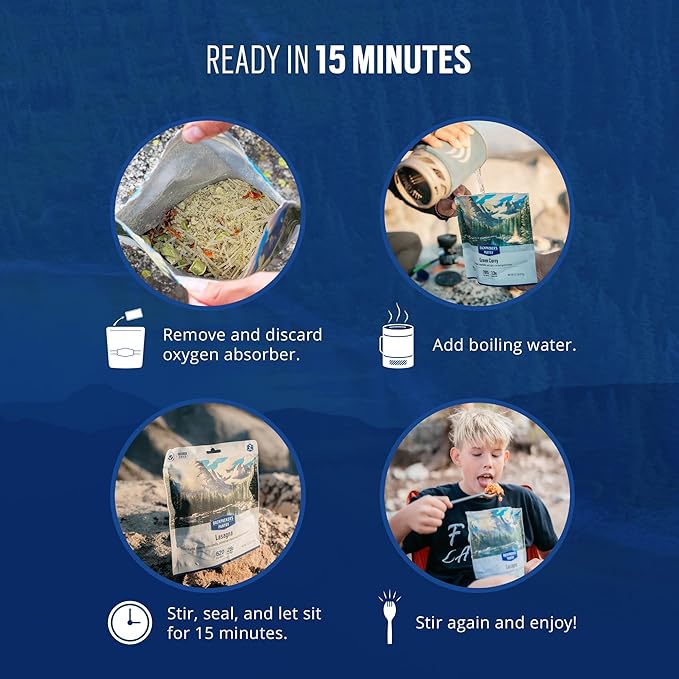 Backpacker's Pantry Kathmandu Curry - Freeze Dried Backpacking & Camping Food - Emergency Food - 24 Grams of Protein, Vegan, Gluten-Free - 6 Count