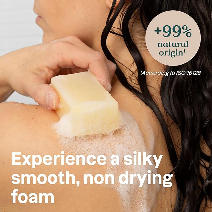 ATTITUDE Body Soap Bar, Natural Origin, Protects and Softens Dry Skin, Watercress, Indian Cress & Olive Oil, Made in Canada, EWG Verified & Vegan, Sandalwood, 4 Oz (Pack of 6)