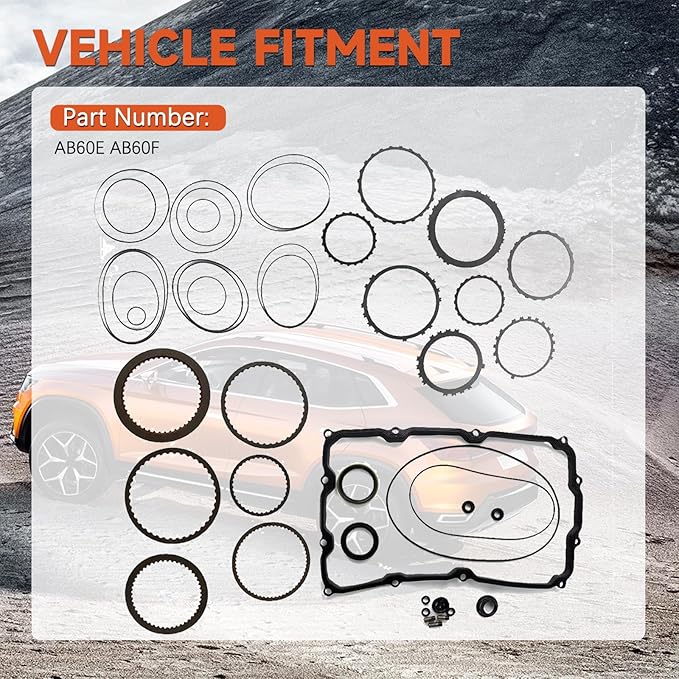 AB60E AB60F Transmission Master Rebuild Kit w/Friction Plate Steel Plates Fits 2007-2011 for Toyota Sequoia Tundra 2007-2011 5.7L V8 Includes Friction Plates Clutch Kits Gaskets Seals