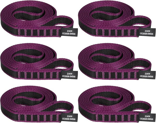 18mm Nylon Climbing Sling Runner 23KN CE2008/EN566 Certified - Webbing Straps for Outdoor Rock Climbing, Rappelling, Swing, Yoga Hammock etc