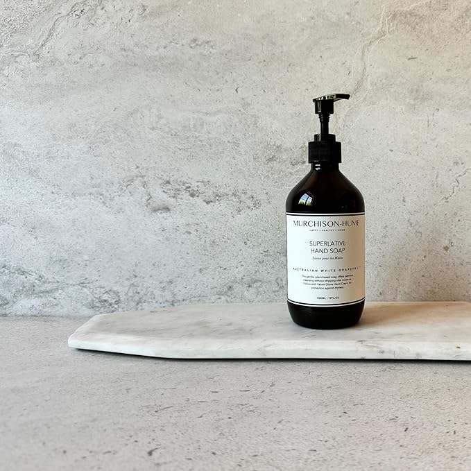 Murchison-Hume Superlative Hand Soap – Australian White Grapefruit, 2-Pack | Crisp Citrus Luxury for Kitchen or Bathroom | Non-Toxic, Moisturizing & Counter-Worthy Pump Bottles | 2 x 17oz