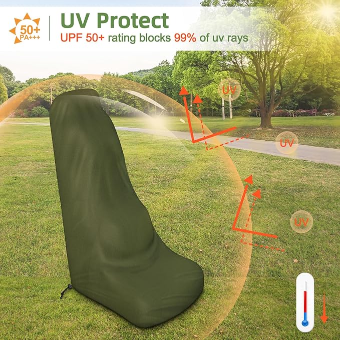 Push Mower Cover, 600D Heavy Duty Waterproof Lawn Mower Cover, Outdoor Lawnmower Cover Universal with Drawstring & Cover Storage Bag (78×23×50 Inch/Green)