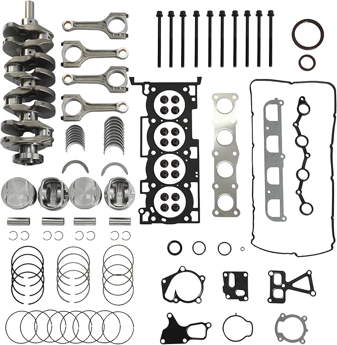 G4KF 2.0 Engine Overhual Rebuild Kit w/Crankshaft Piston Gasket Set Con-Rods Fit For Hyundai Genesis Coupe Creta Elantra Mistra Sonata Tucson Kia Carens Forte K4 KX3 Soul Sportage 2.0T 2011-2022