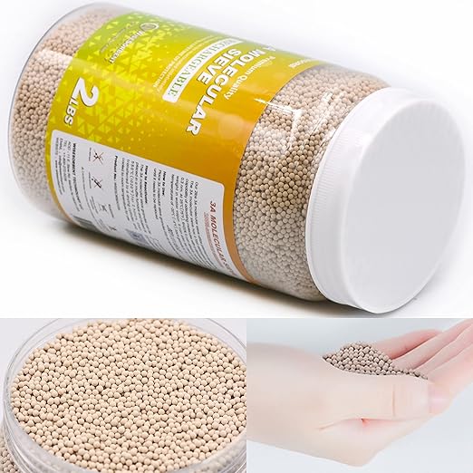 10 LBS 3A Molecular Sieve Desiccant Beads, Dehumidifier Moisture Absorbers, 5 Pack of 2 LBS