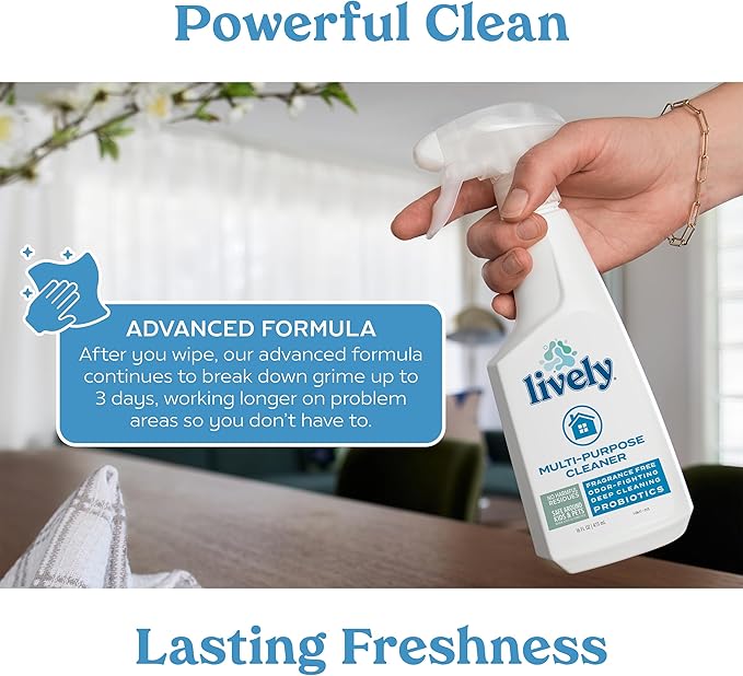 Lively Complete Household Cleaning Bundle – Multi-Purpose Cleaner, Degreaser, and Laundry Stain Remover