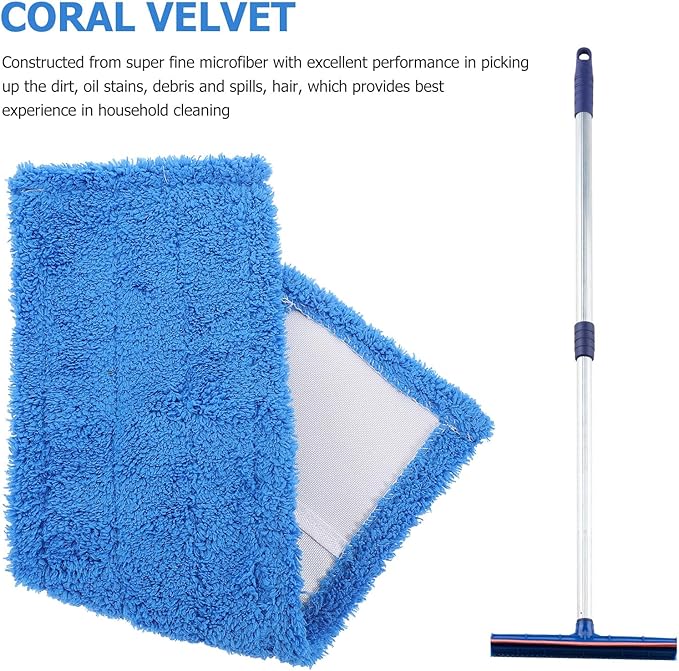 KESYOO Mop Heads Replacements Microfiber Mop Pad Refill Chenille Dust Cloth Replacement for Household Cleaning Hardwood Floor Wet Dry