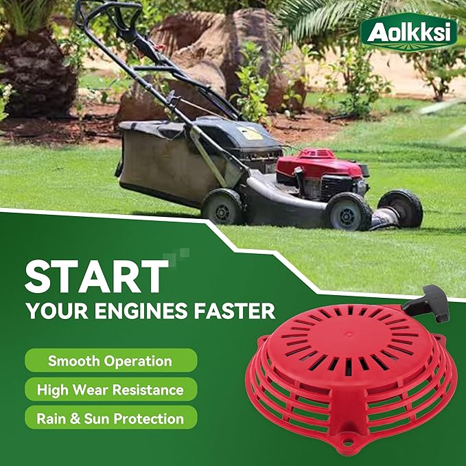 GCV160 Pull Start Recoil Starter Compatible with Honda GCV135 GCV160 EN2000 HRU19 GC135 GC160 Engine Lawn Mower Pressure Washer Parts - Replace 28400-ZL8-023ZA 28400-ZL8-013ZA