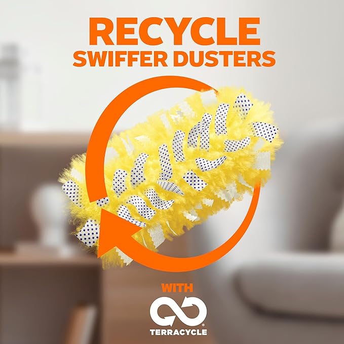 Swiffer Dusters Refill for Cleaning, Feather & Microfiber Duster Alternative, Lavender Scent, 24 Count