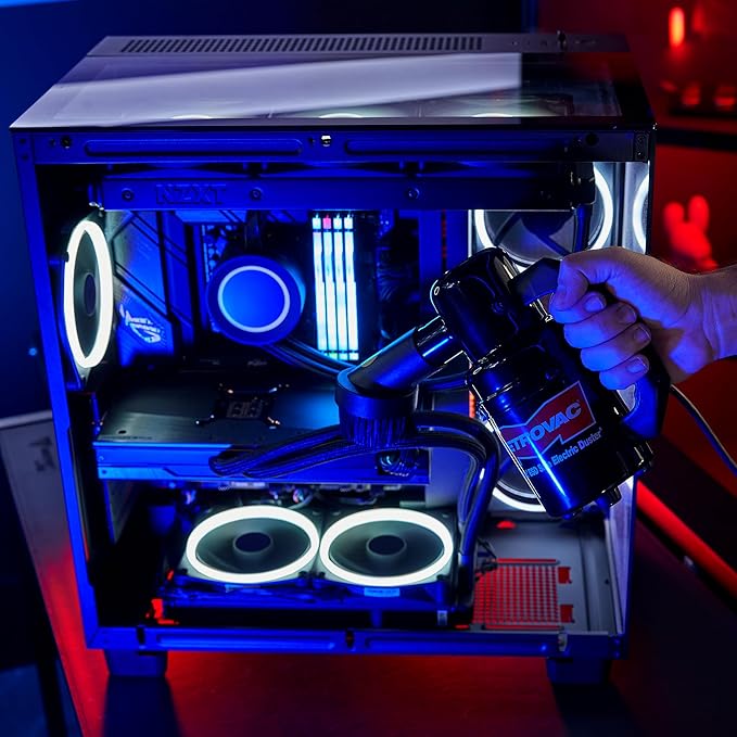 MetroVac DataVac ED-500-ESD Electric Air Duster | Antistatic Computer Air Blower for PC Cleaning with Accessories