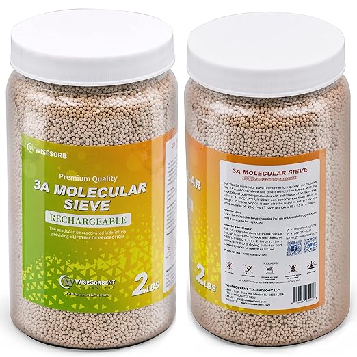 2 LBS 3A Molecular Sieve Desiccant Beads, Dehumidifier Moisture Absorbers