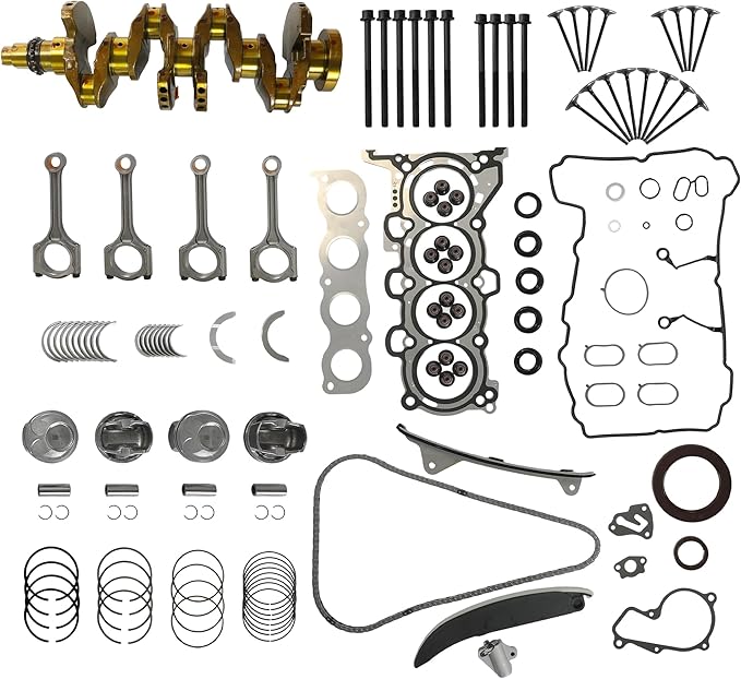 G4NC 2.0L Engine Overhaul Rebuild Kit w/Crankshaft Piston kit Timing chain kit Fit For Tucson Elantra Kia Sonata Sportage Forte Carens Soul 2.0L 2011-2022 Replaces#23040-2E000