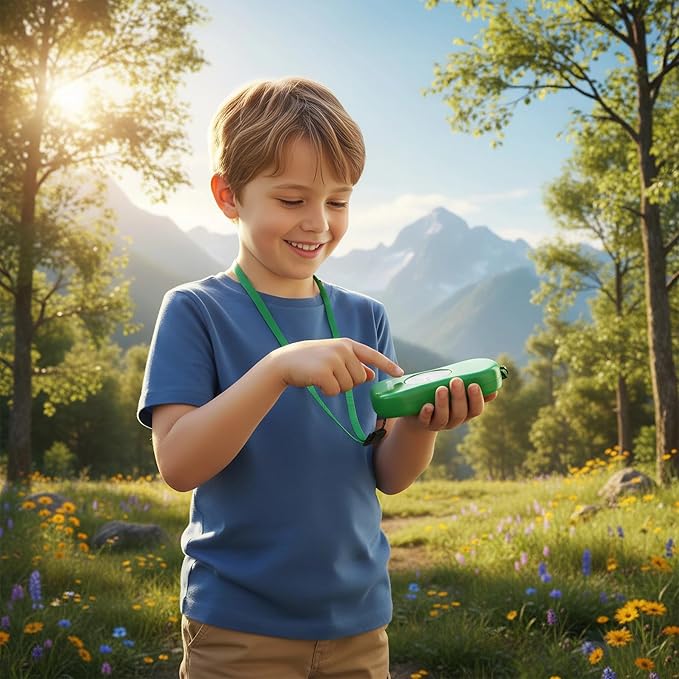 Kids Explorer Kit Compass Toy | Essential Outdoor Adventure Gear (Compass & Whistle Included) | Develops Sense of Direction, Gift for Boys & Girls
