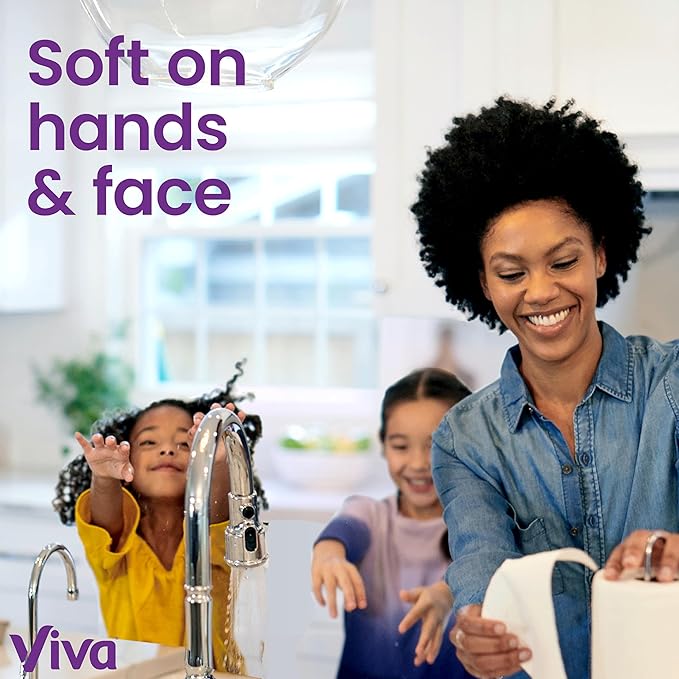 Viva Signature Cloth Paper Towels, 3 Double Rolls, 86 Sheets per Roll