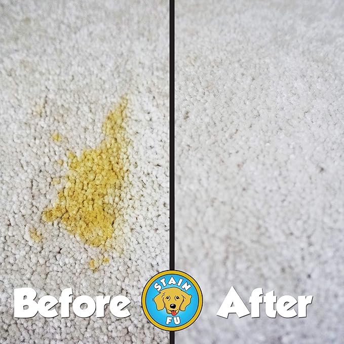Pro Strength Carpet Odor & Stain Remover Works Like Magic in a Bottle on Tough Urine Feces Vomit and Even red Wine Too! 24 fl.oz