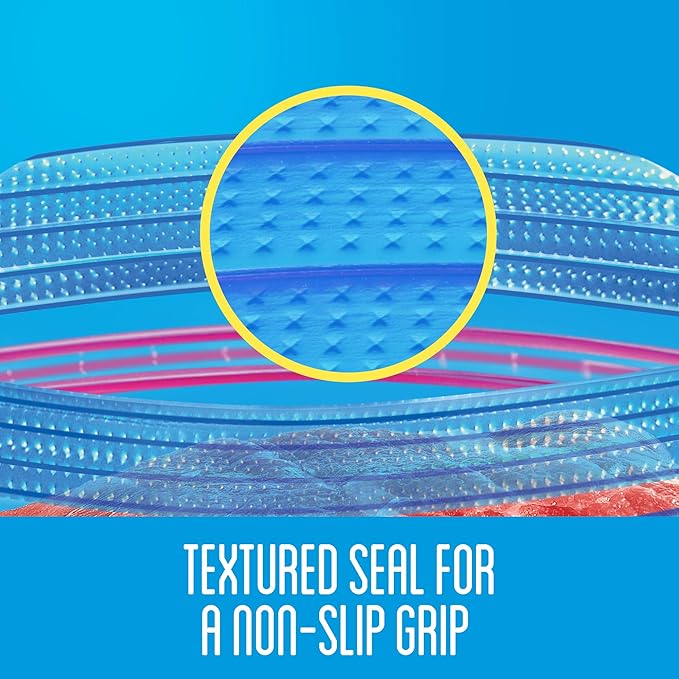 Ziploc Freezer Bags with New Grip 'n Seal Technology, Quart, 38 Count, Pack of 3 (114 Total Bags)