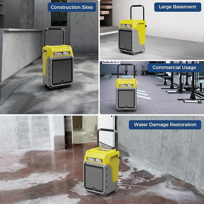 ALORAIR 170 Pints LGR Commercial Dehumidifier with Pump & Drain Hose, Portable Insutrial Dehumidifier for Basments, Home, Job Site, Fit for 2,100 Sq.Ft Space with Wheels & 5 Years Limited Warranty