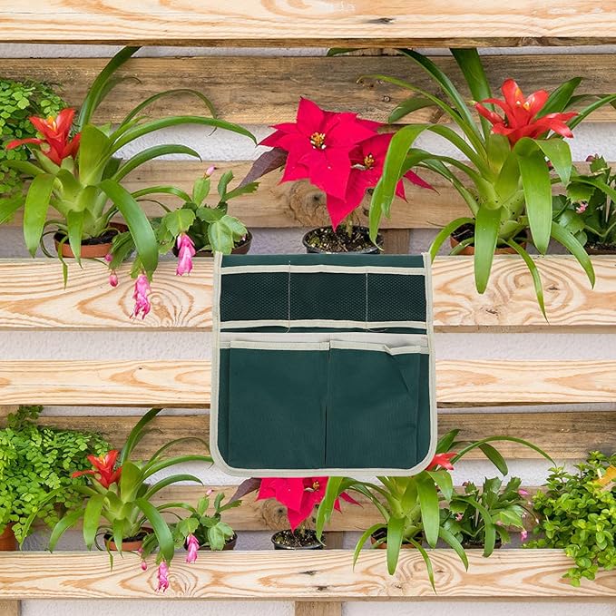 Garden Pouch, Foldable Portable Garden Kneeler Bench Kneeling Bag Gardening Tools Storage Stool Multiple Storage Pouch