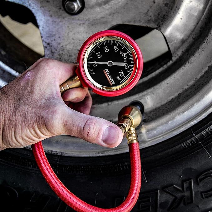 ALL-TOP 4x4 Rapid Tire Deflator Kit 0-70PSI Tire Pressure Gauge/Air Down Master/for Offroad Tire of Jeep, Truck & ATV